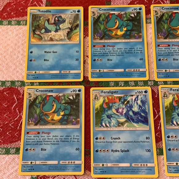 Pokemon TCG Totodile/Croconaw/Feraligatr Bundle (10 Cards) - Picture 3 of 13